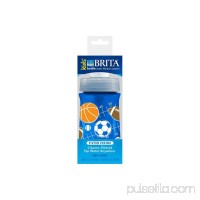 Brita Soft Squeeze Water Filter Bottle For Kids, Navy Blue Sports, 13 Ounce (Pack of 2)   
